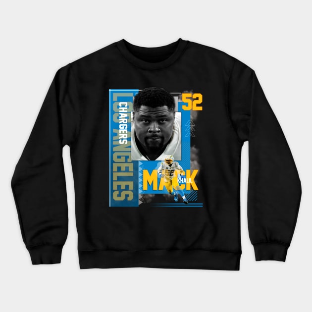 Los Angeles Chargers Khalil Mack 52 Crewneck Sweatshirt by today.i.am.sad